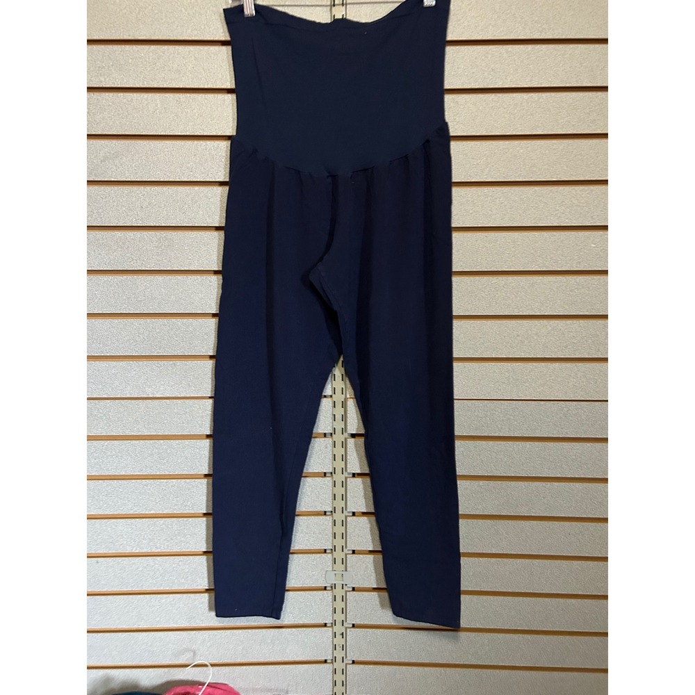 Destination Maternity Navy Blue Full Belly Band Leggings XL DM031030677 Womens